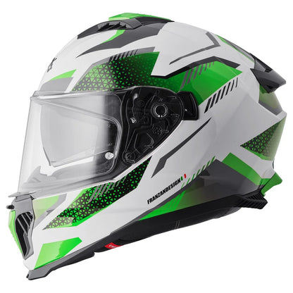 Integralna čelada GMS Gelero white-green-grey