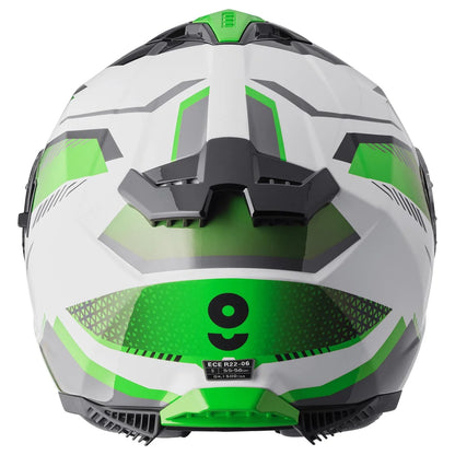 Integralna čelada GMS Gelero white-green-grey