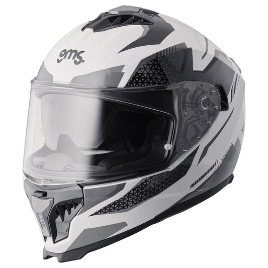 Integralna čelada GMS Gelero white-grey-dark grey