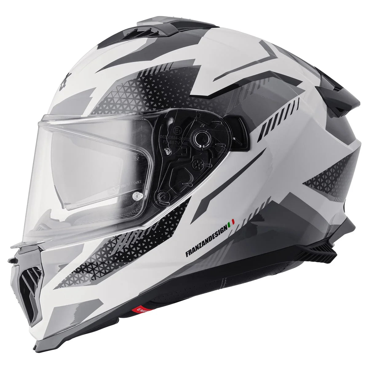 Integralna čelada GMS Gelero white-grey-dark grey
