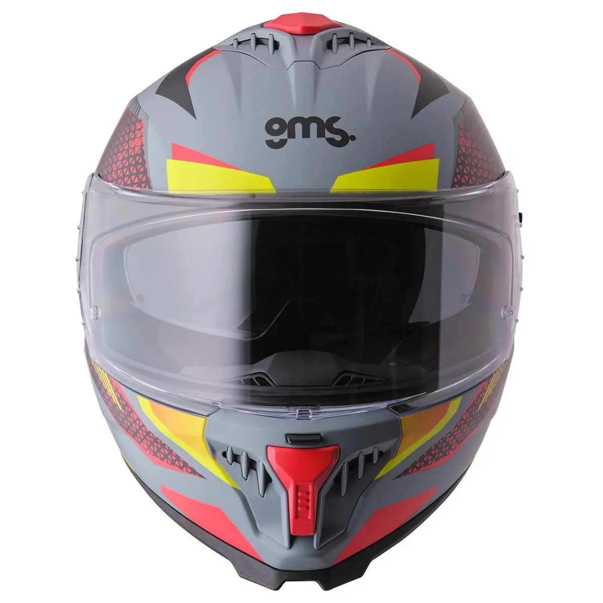 Integralna čelada GMS Gelero matt grey-yellow-red