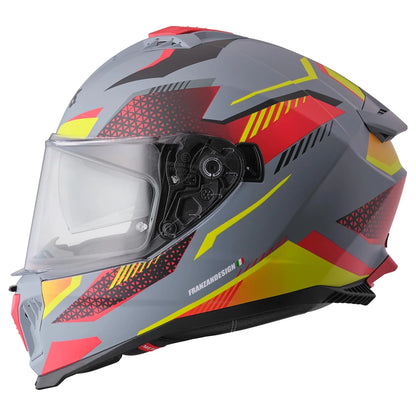 Integralna čelada GMS Gelero matt grey-yellow-red