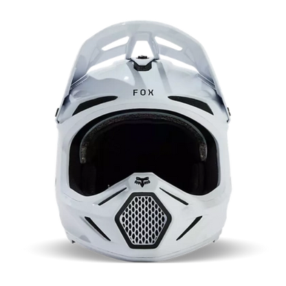 Čelada Fox V3 RS carbon solid wht