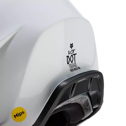 Čelada Fox V3 RS carbon solid wht